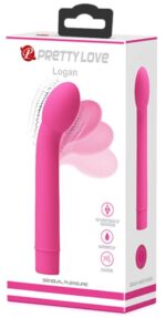 vibro point g logan pretty love 16 x 3cm rose 1