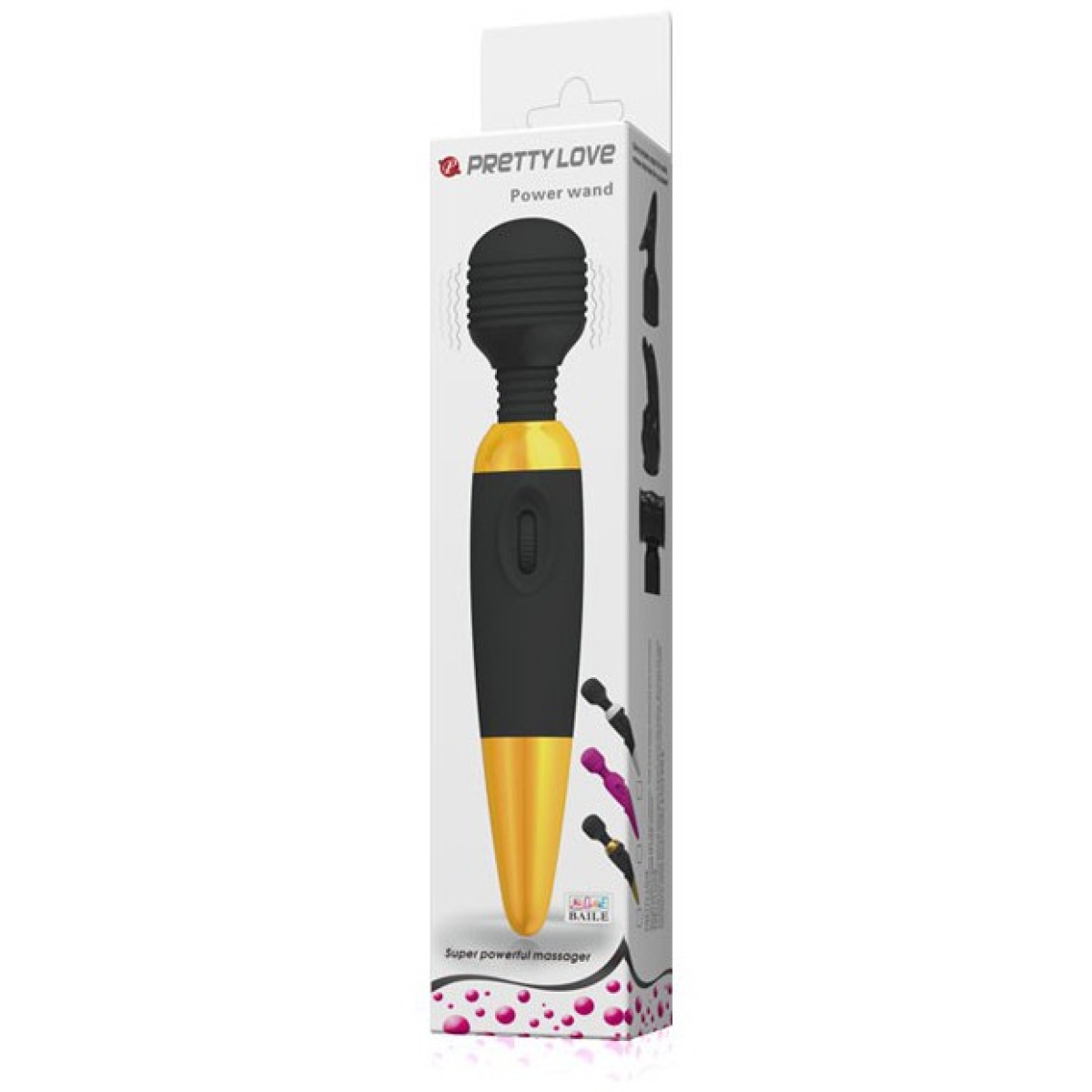vibro power wand gold pretty love tete 45mm 1