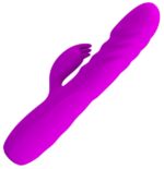 vibro rabbit a poussee melanie pretty love 21cm violet
