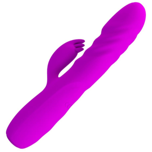 vibro rabbit a poussee melanie pretty love 21cm violet