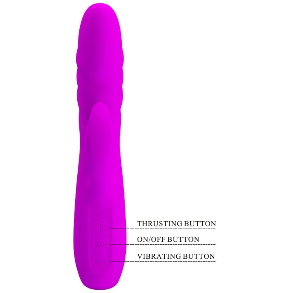vibro rabbit a poussee melanie pretty love 21cm violet 4