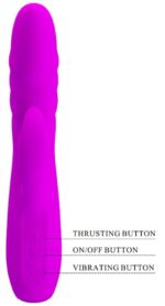 vibro rabbit a poussee melanie pretty love 21cm violet 4
