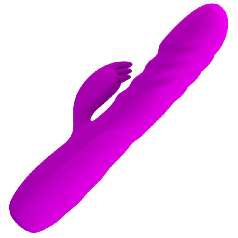 vibro rabbit a poussee melanie pretty love 21cm violet