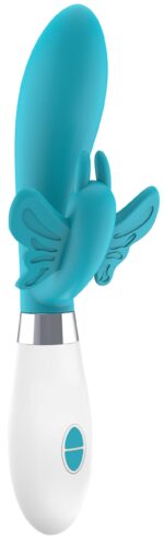 vibro rabbit alexios 21cm bleu scaled
