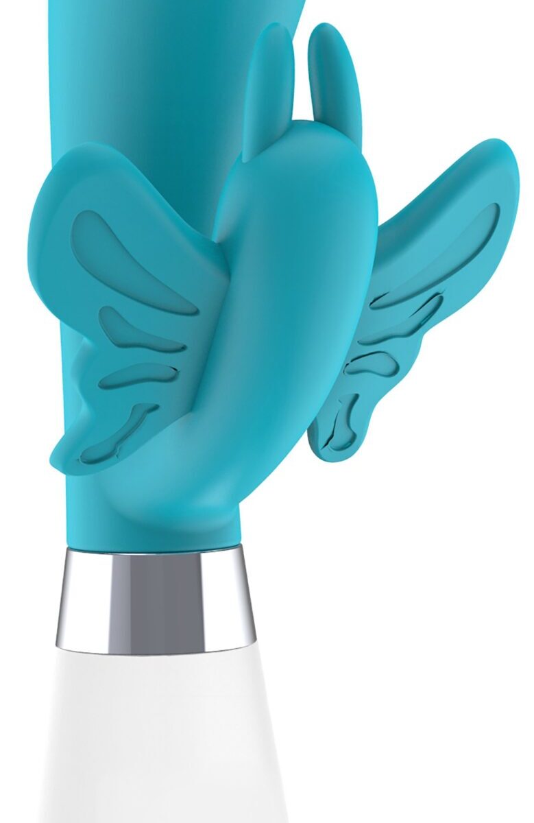 vibro rabbit alexios 21cm bleu scaled