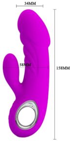 vibro rabbit ansel pretty love 16 x 34cm 5