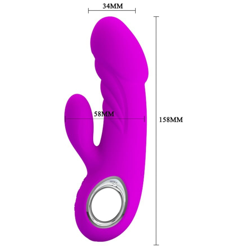 vibro rabbit ansel pretty love 16 x 34cm 5