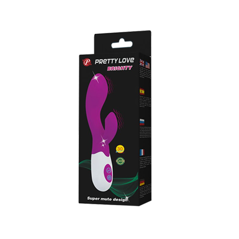 vibro rabbit brighty 105 x 36cm violet 1