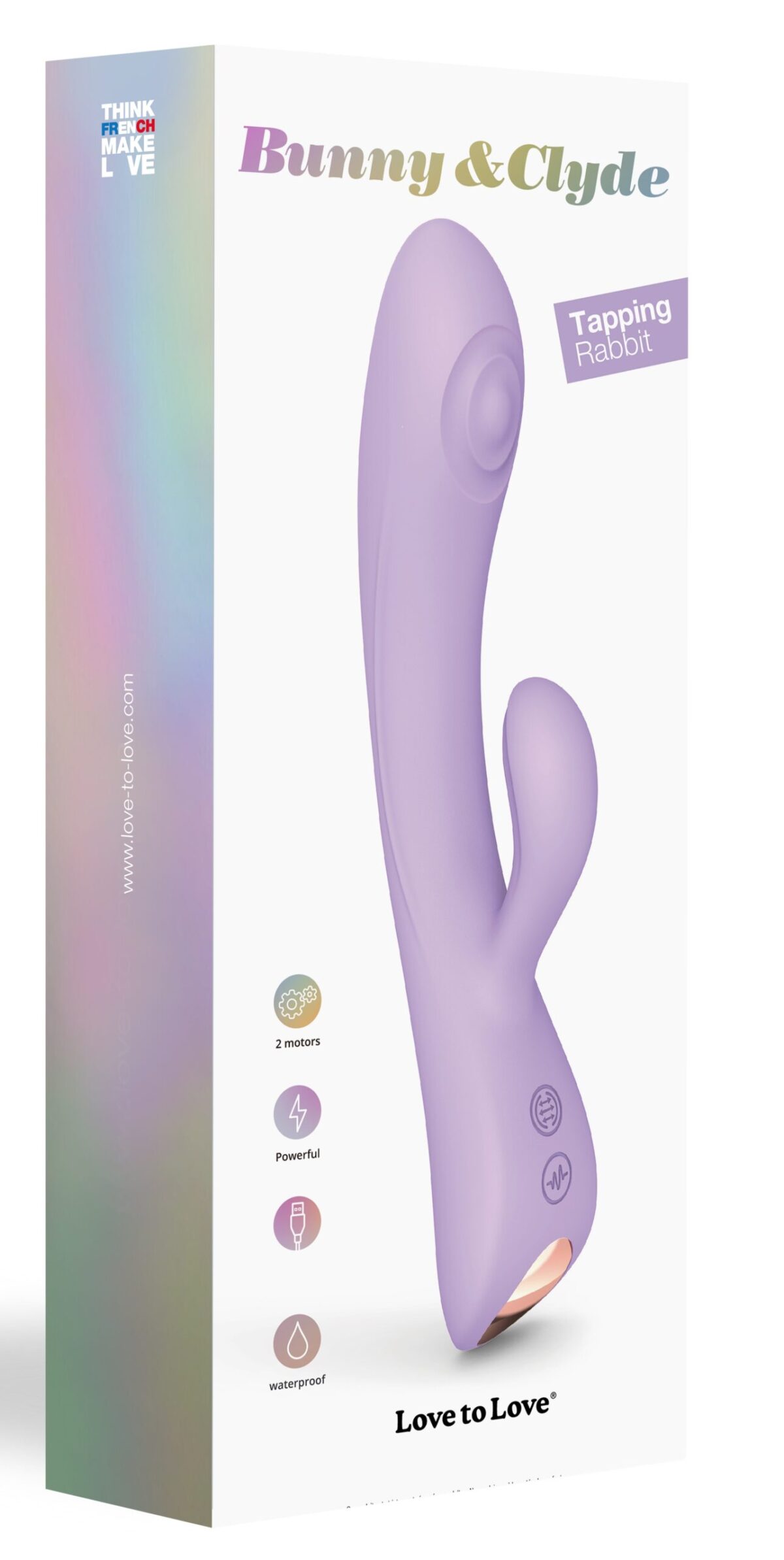 vibro rabbit bunny clyde love to love 22cm mauve 1 scaled