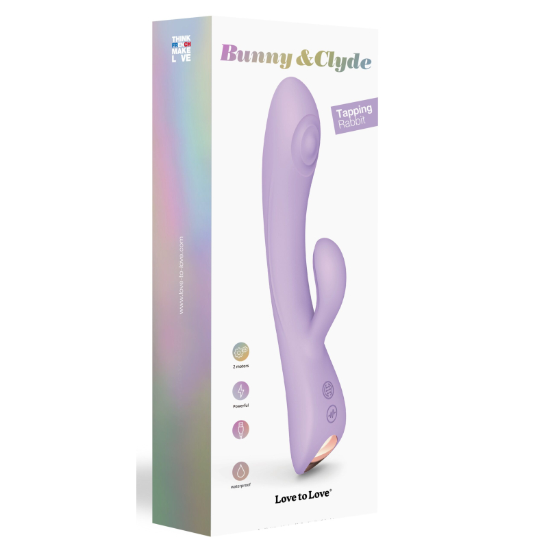 vibro rabbit bunny clyde love to love 22cm mauve 1 scaled