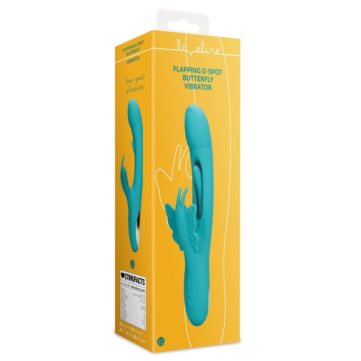 vibro rabbit butterfly flap 15 x 38cm 1