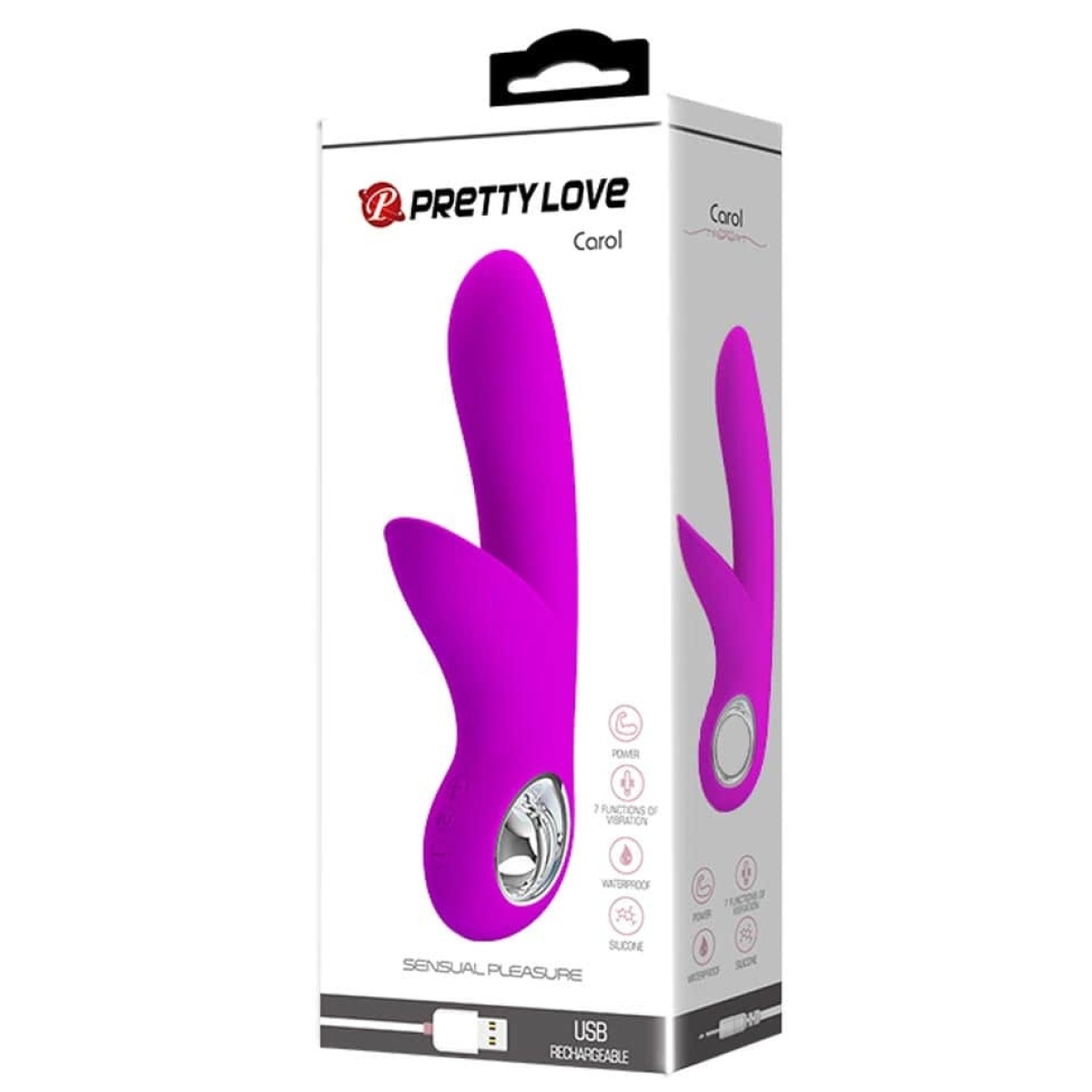 vibro rabbit carol pretty love 19cm violet 1