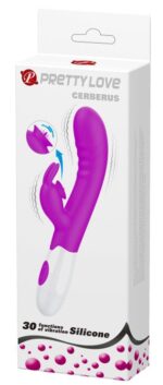 vibro rabbit cerberus pretty love 21cm violet 1