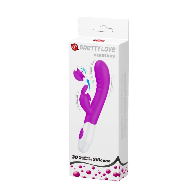 vibro rabbit cerberus pretty love 21cm violet 1