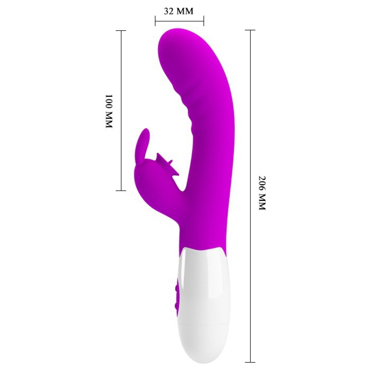 vibro rabbit cerberus pretty love 21cm violet 5