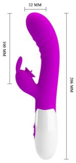 vibro rabbit cerberus pretty love 21cm violet 5
