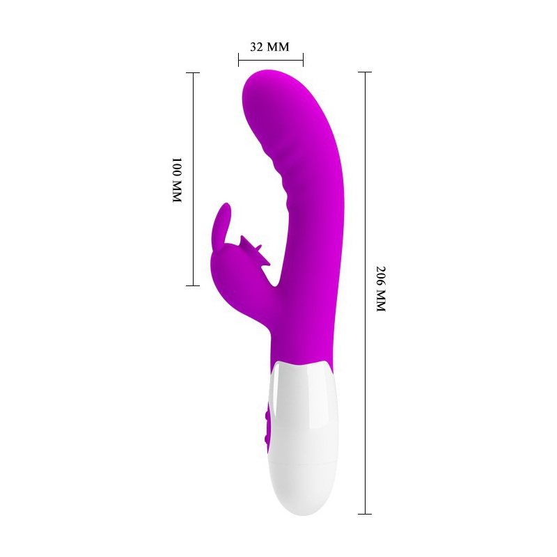 vibro rabbit cerberus pretty love 21cm violet 5
