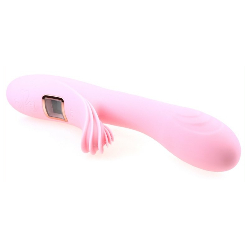 vibro rabbit chauffant lilo heat 23cm rose 1