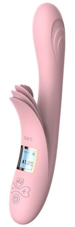 vibro rabbit chauffant lilo heat 23cm rose