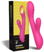 vibro rabbit chauffant spark 22cm rose 1