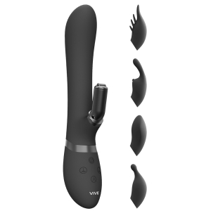 vibro rabbit chou 23 x 35cm noir