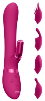 vibro rabbit chou 23 x 35cm rose