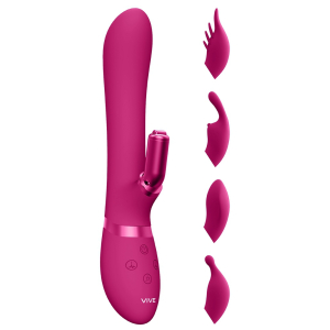 vibro rabbit chou 23 x 35cm rose