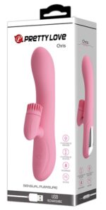 vibro rabbit chris pretty love 20 x 35 cm rose 1