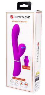vibro rabbit clit vibe pretty love 10 x 32cm rose 1