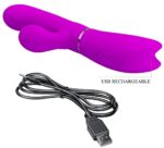 vibro rabbit clit vibe pretty love 10 x 32cm rose 2