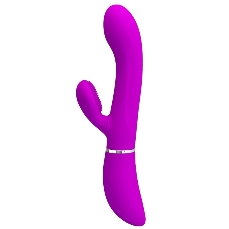 vibro rabbit clit vibe pretty love 10 x 32cm rose