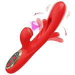 vibro rabbit clitsuck 13 x 36cm rouge 1