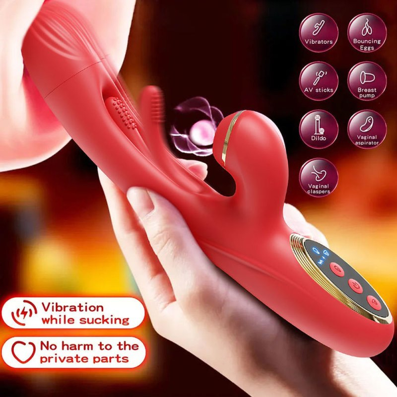 vibro rabbit clitsuck 13 x 36cm rouge 2