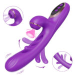vibro rabbit clitsuck 13 x 36cm violet 1