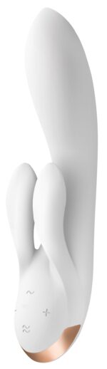 vibro rabbit connecte double flex satisfyer 20cm blanc 9 scaled