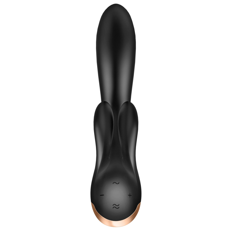 vibro rabbit connecte double flex satisfyer 20cm noir 6 scaled