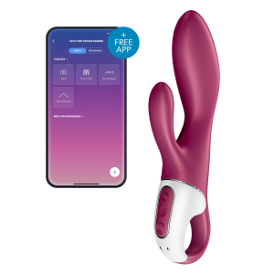 vibro rabbit connecte heated affair satisfyer 20cm mauve