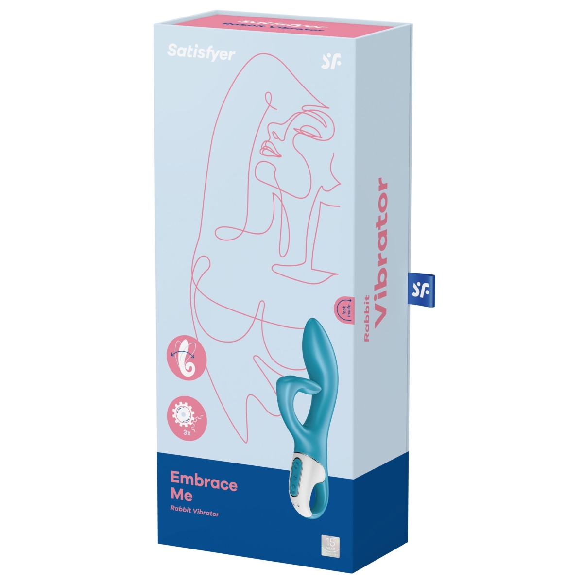 vibro rabbit embrace me satisfyer 20cm bleu 1 scaled