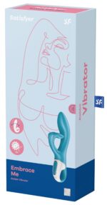 vibro rabbit embrace me satisfyer 20cm bleu 1 scaled