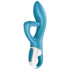 vibro rabbit embrace me satisfyer 20cm bleu scaled