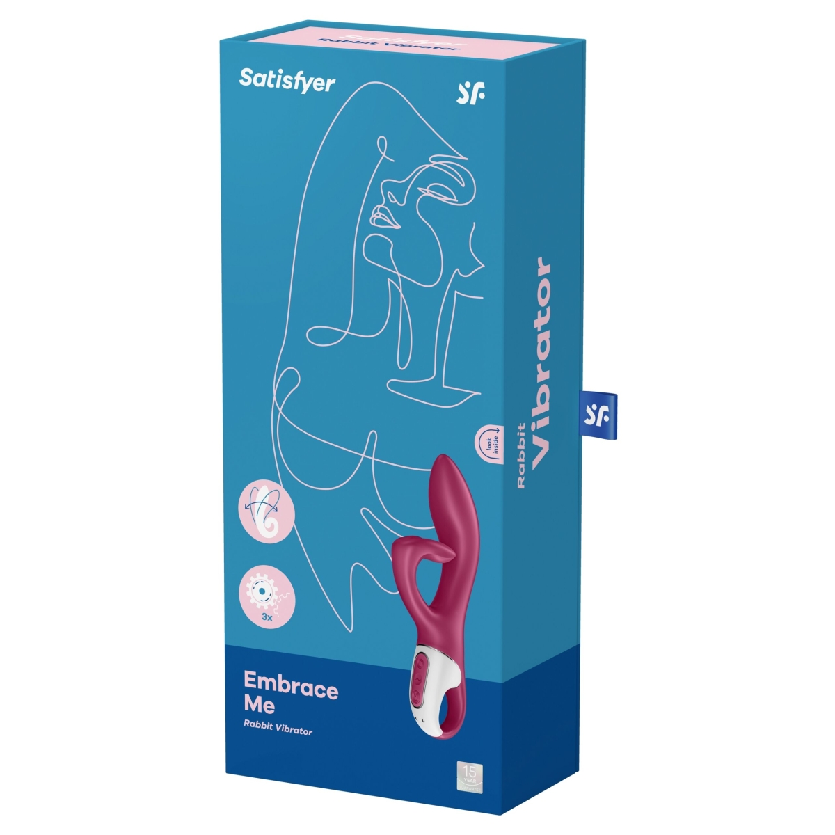 vibro rabbit embrace me satisfyer 20cm fuchsia 1 scaled