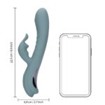 vibro rabbit fingering motion 23 cm gris 8