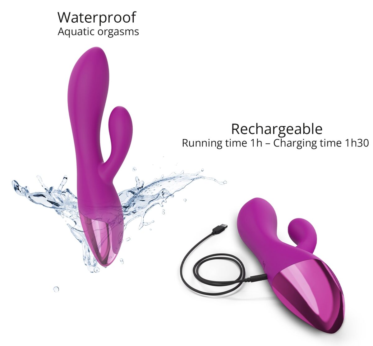 vibro rabbit funky bunny love to love fuchsia 2