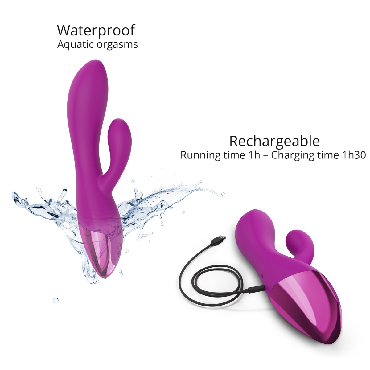 vibro rabbit funky bunny love to love fuchsia 2