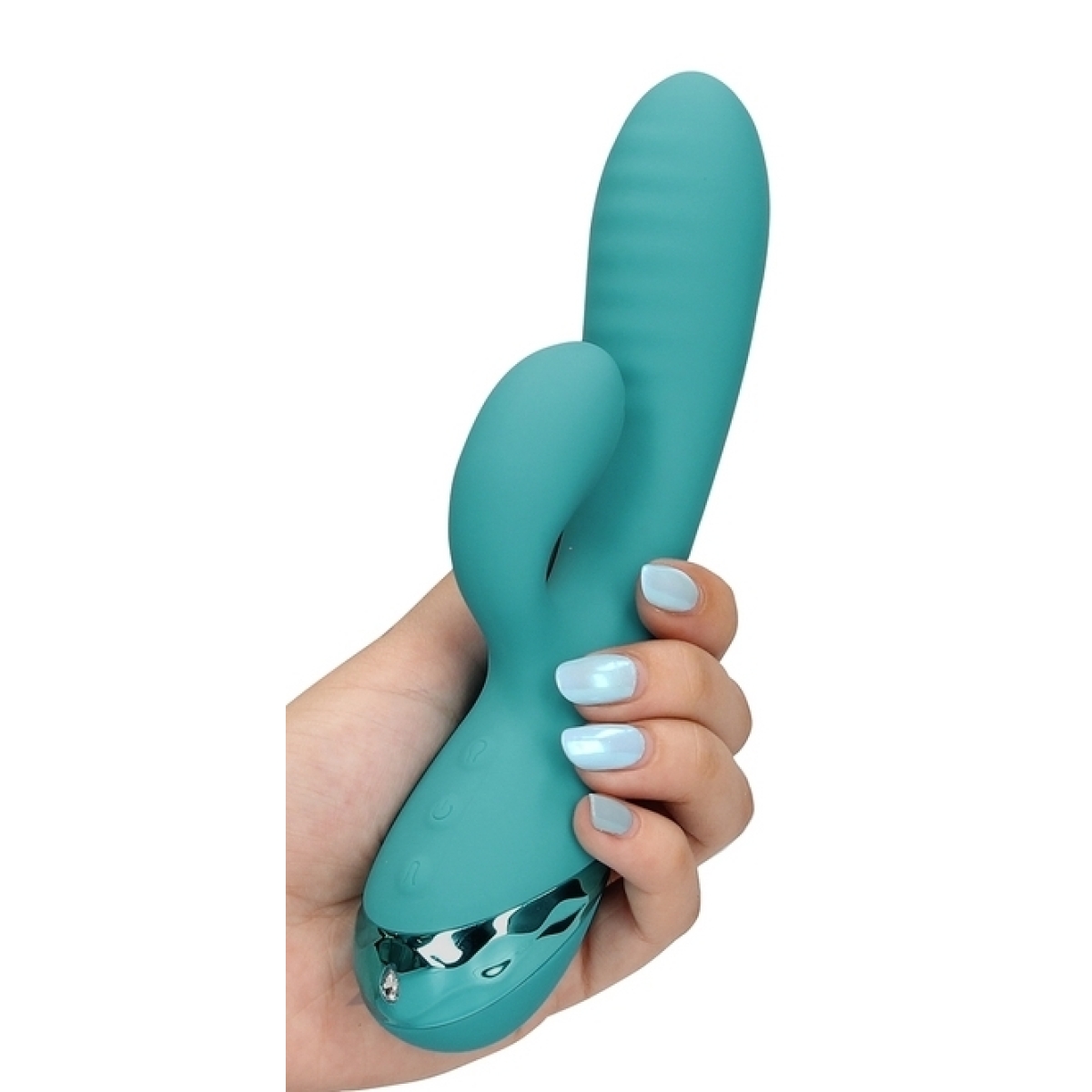 vibro rabbit gonflable flatblue 11 x 35cm 2