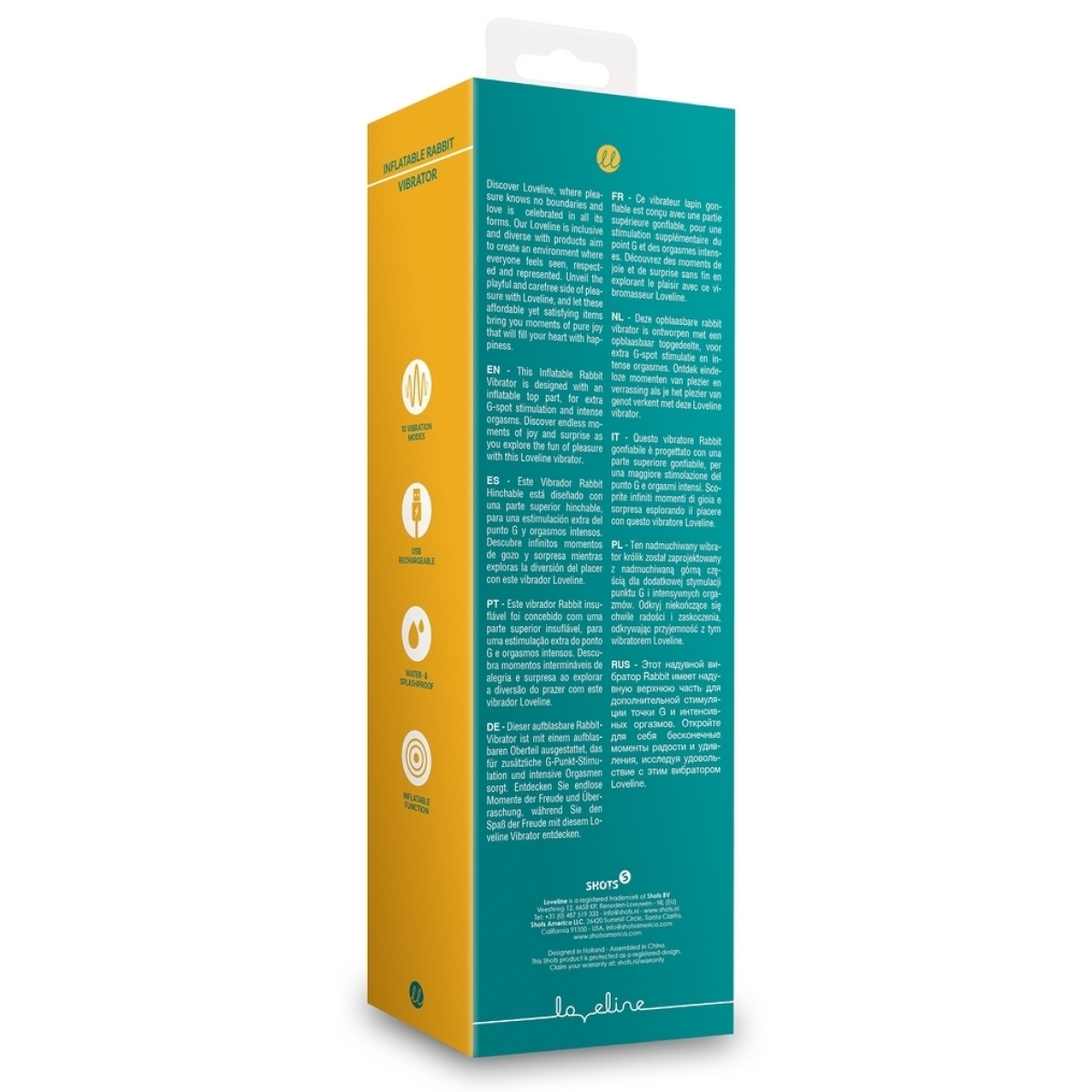 vibro rabbit gonflable flatblue 11 x 35cm 6