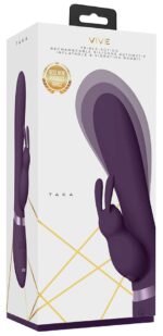 vibro rabbit gonflable taka 22 x 6cm violet 1