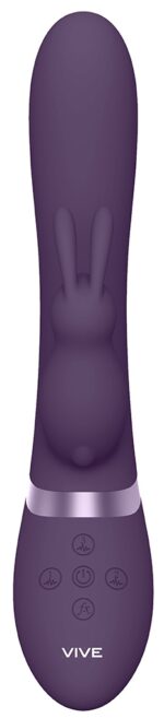 vibro rabbit gonflable taka 22 x 6cm violet 3