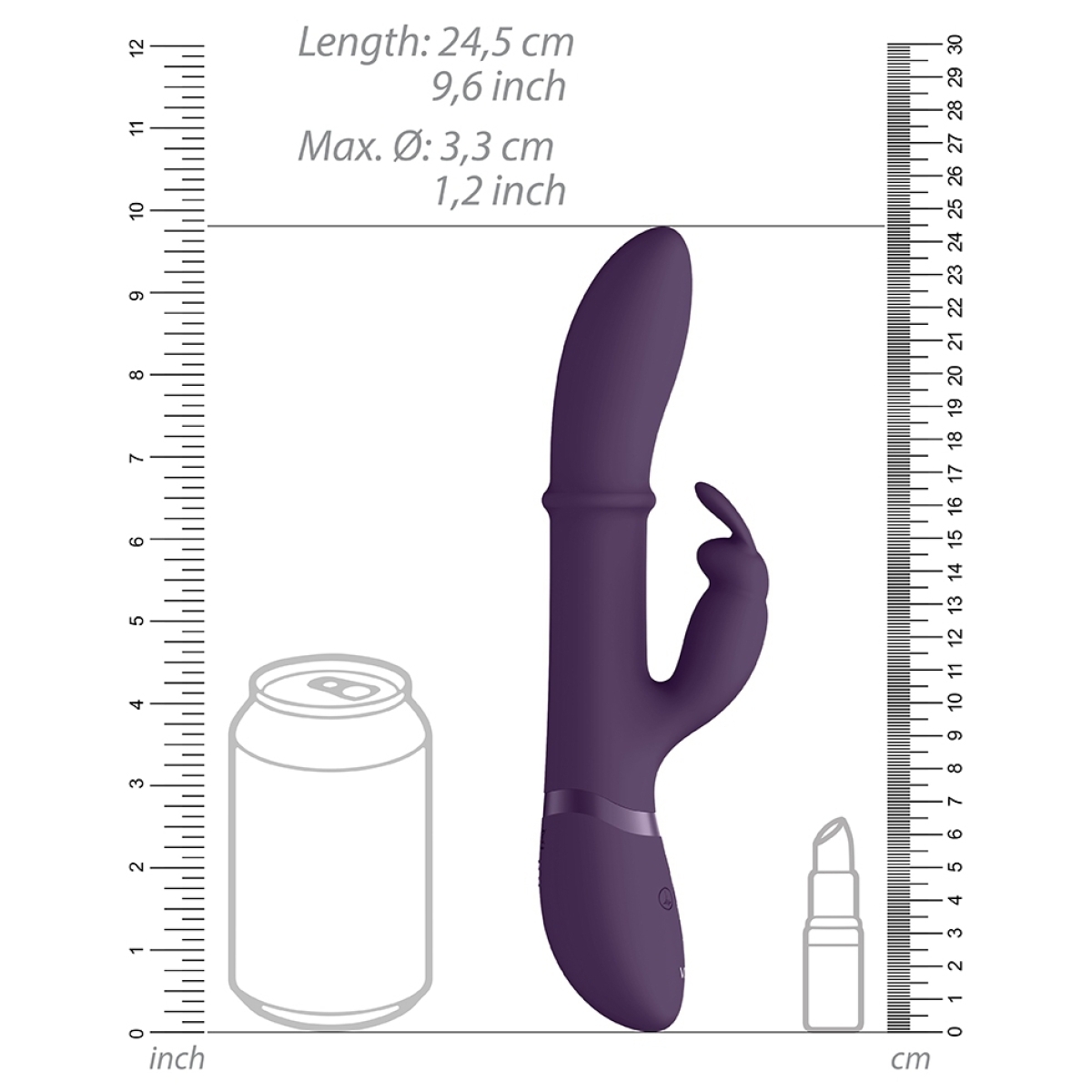 vibro rabbit halo 245 x 35cm violet 4