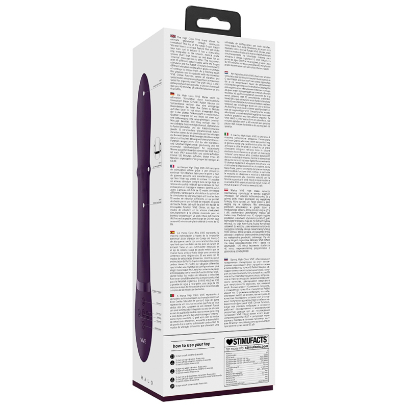 vibro rabbit halo 245 x 35cm violet 5